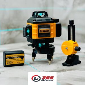 تراز لیزری مدل 4 بعدی نور سبز کد Dewalt 360-16 L - زرد